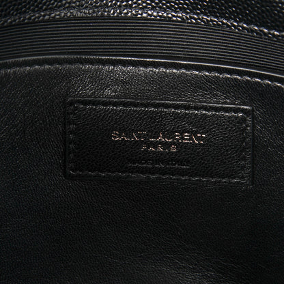 Saint Laurent Grain De Poudre Medium Classic Monogram Kate Satchel Black 6 of 6