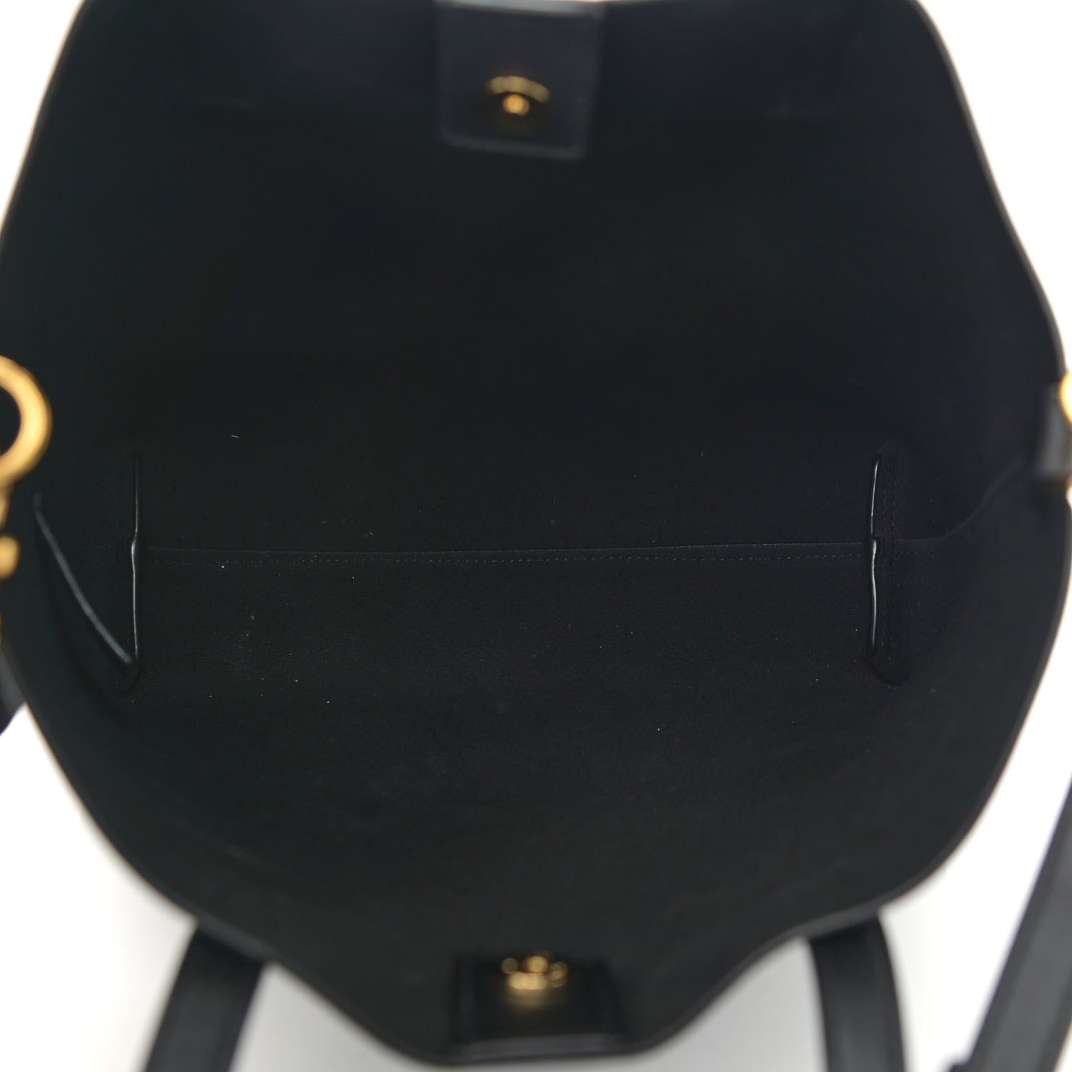 Saint Laurent Calfskin Toy Shopping Tote Black 5 of 10