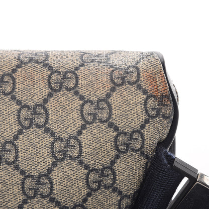 Gucci GG Supreme Monogram Belt Bag Navy 12 of 14