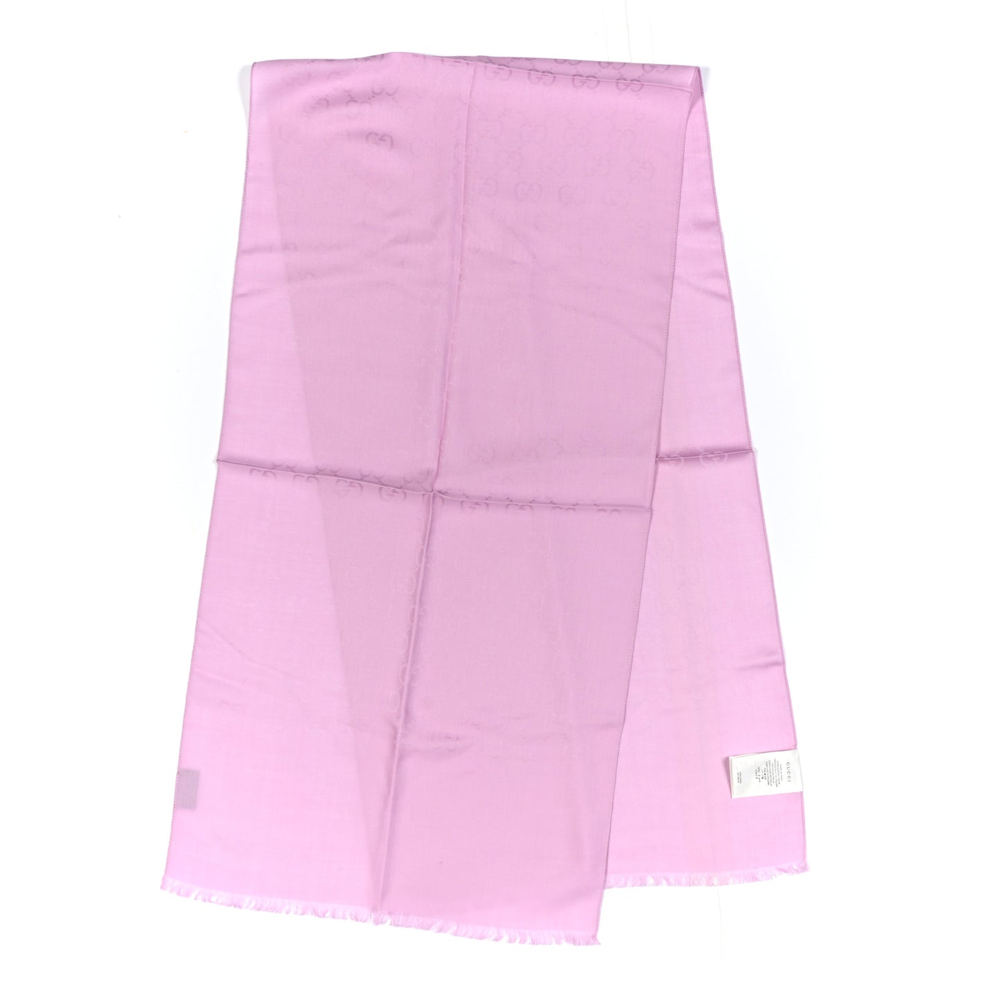 Wool Silk GG Monogram GGNat Scarf Rose