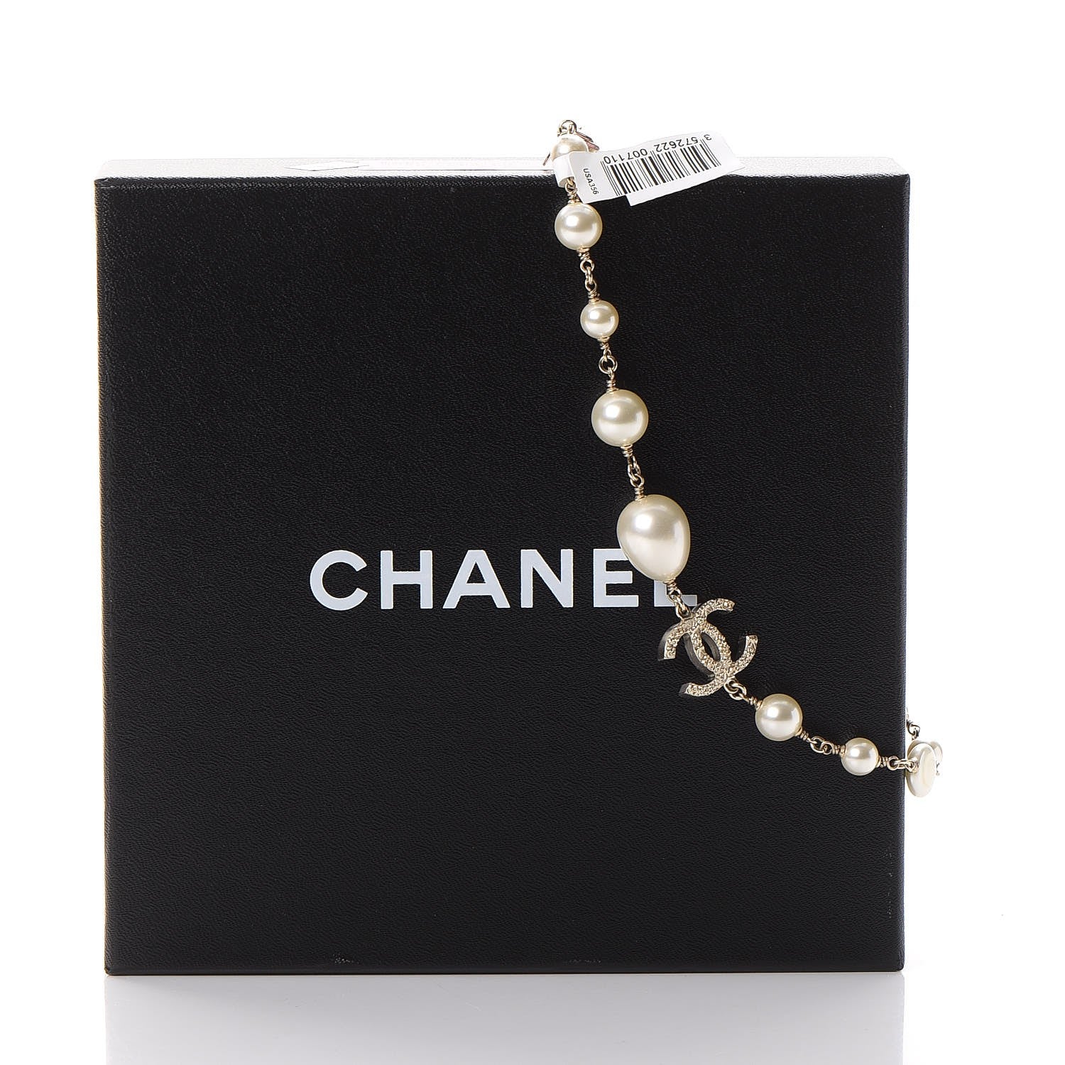 Chanel Pearl Precious Symbols CC Short Necklace Gold 7 of 7