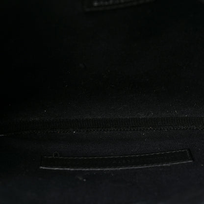Balenciaga Smooth Calfskin Logo Everyday Beltpack XS Black White 5 of 8
