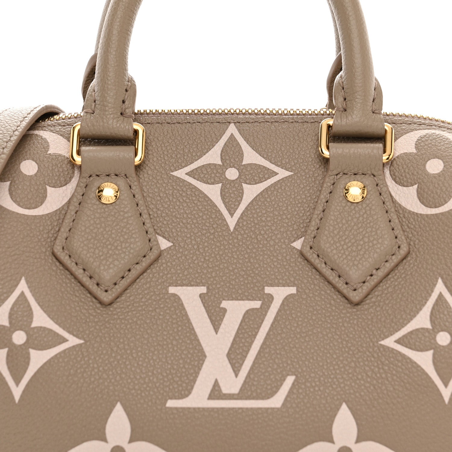 Louis Vuitton Empreinte Monogram Giant Speedy Bandouliere 20 Creme Beige 7 of 9
