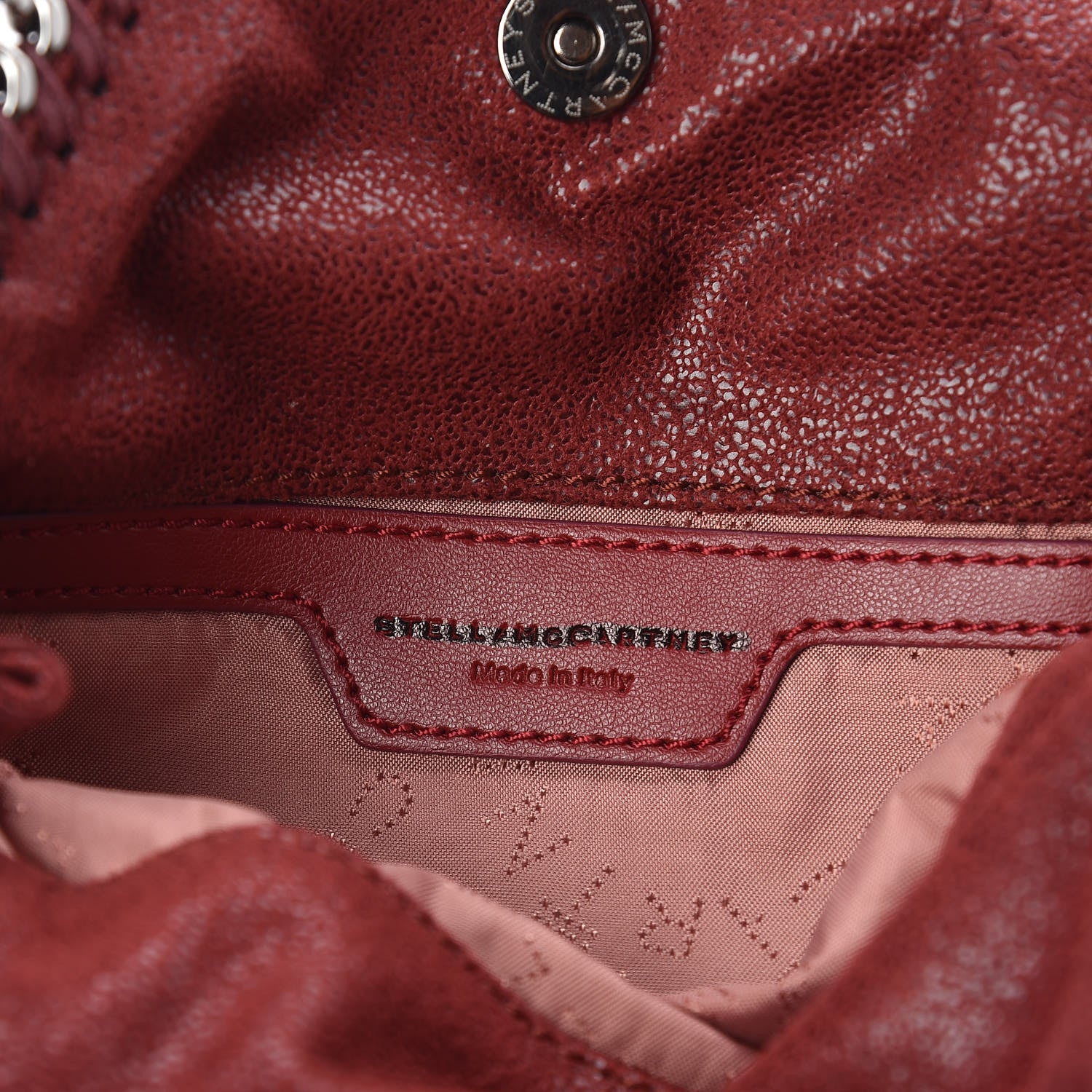 Stella McCartney Shaggy Deer Tiny Falabella Tote Red 6 of 8