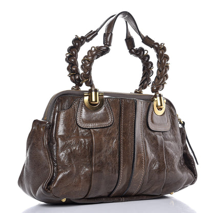 Chloe Lambskin Heloise Satchel Brown 3 of 14