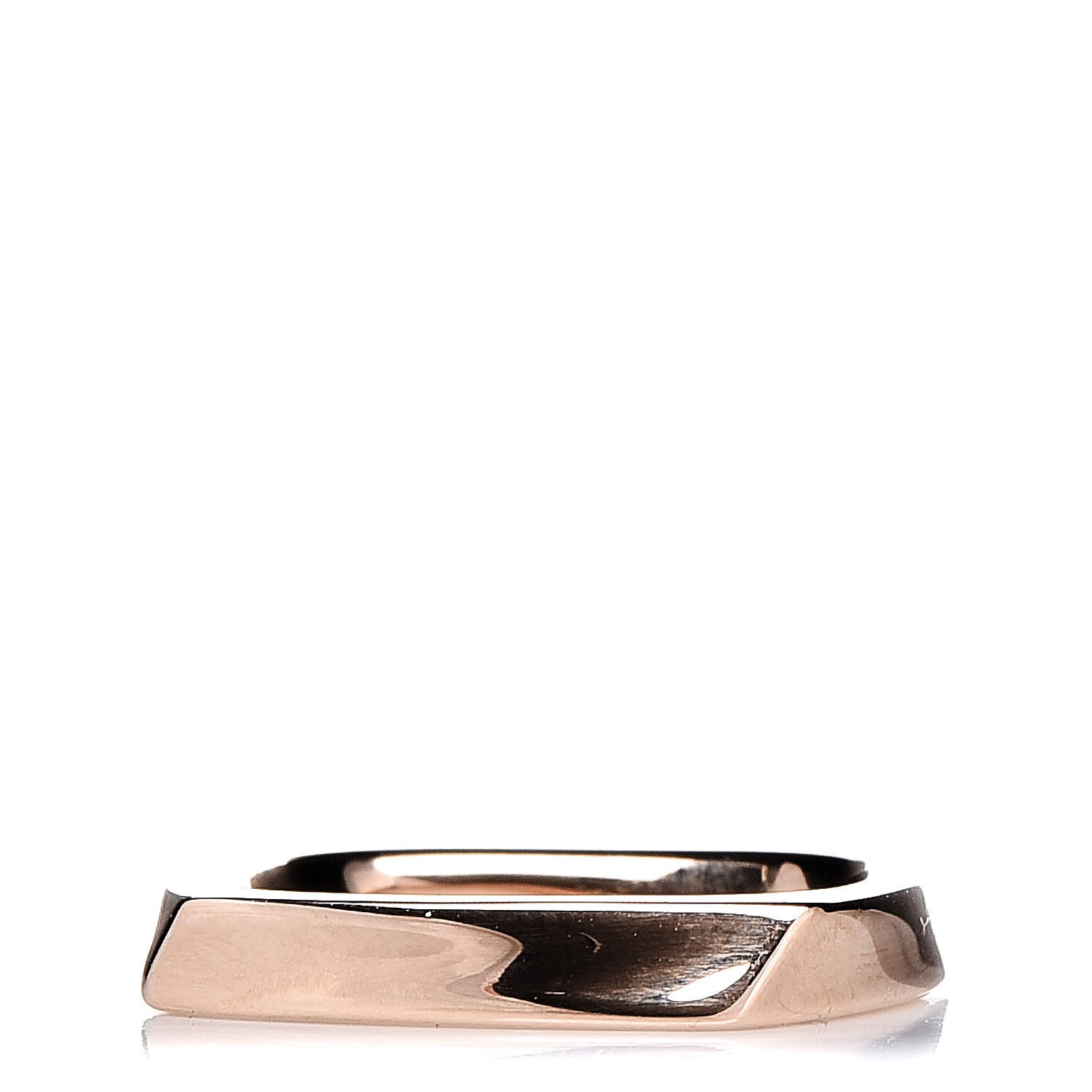 Tiffany 18K Rose Gold Frank Gehry Micro Ring 44 3 1 of 4