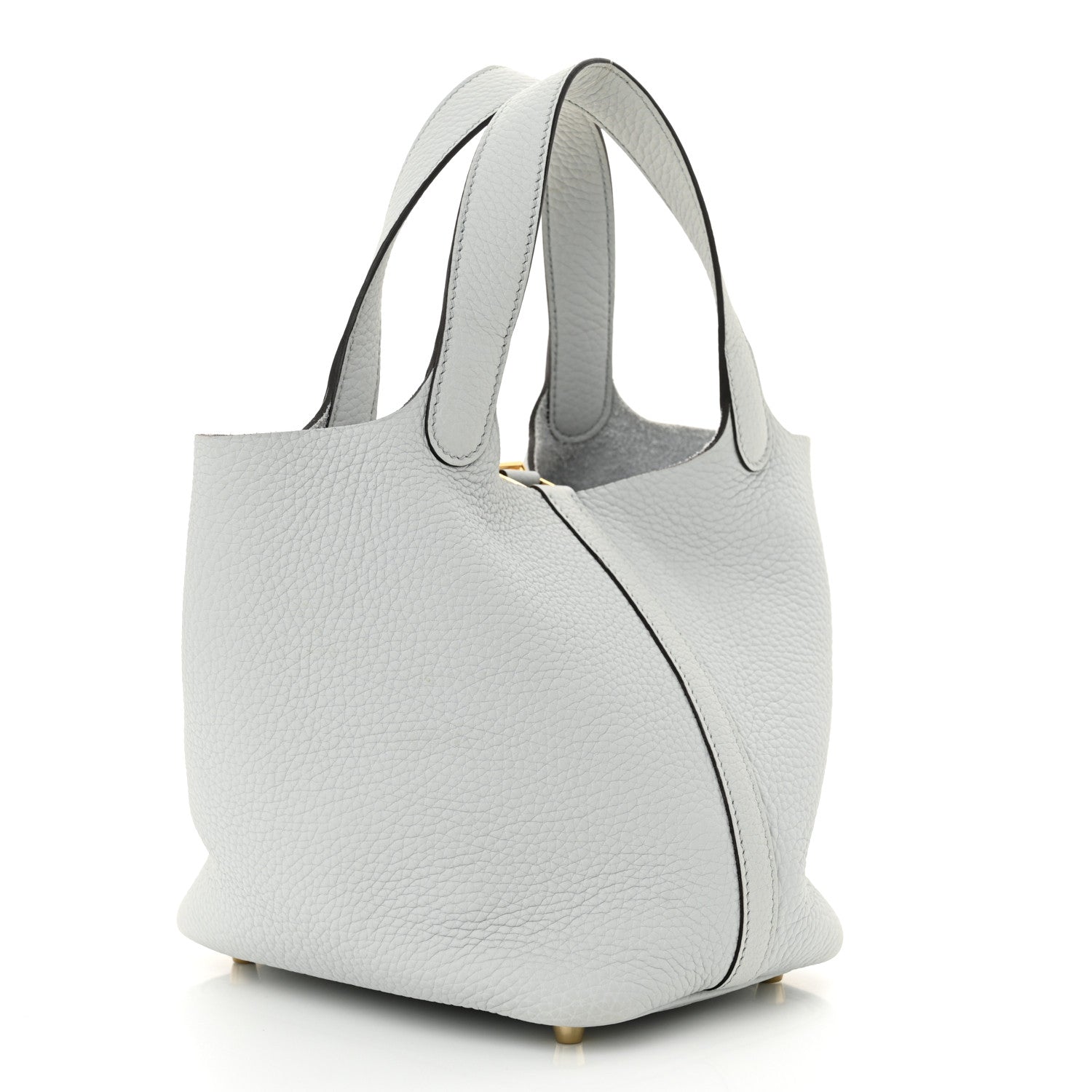 Hermes Taurillon Clemence Picotin Lock 18 PM Bleu Pale 3 of 10