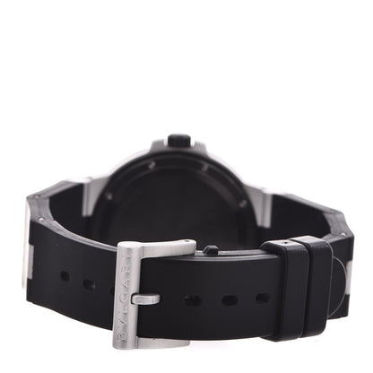 Bulgari Aluminum Rubber 38mm Diagono Quartz Watch 4 of 6
