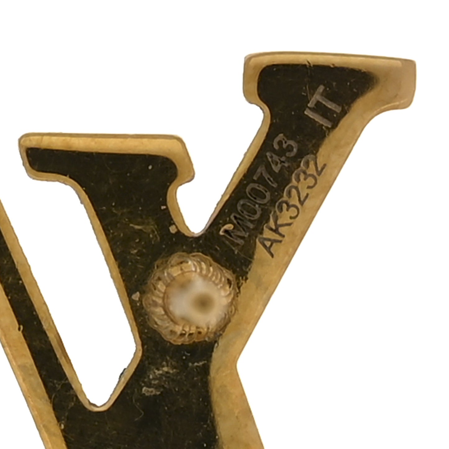 Metal LV Iconic Earrings Gold