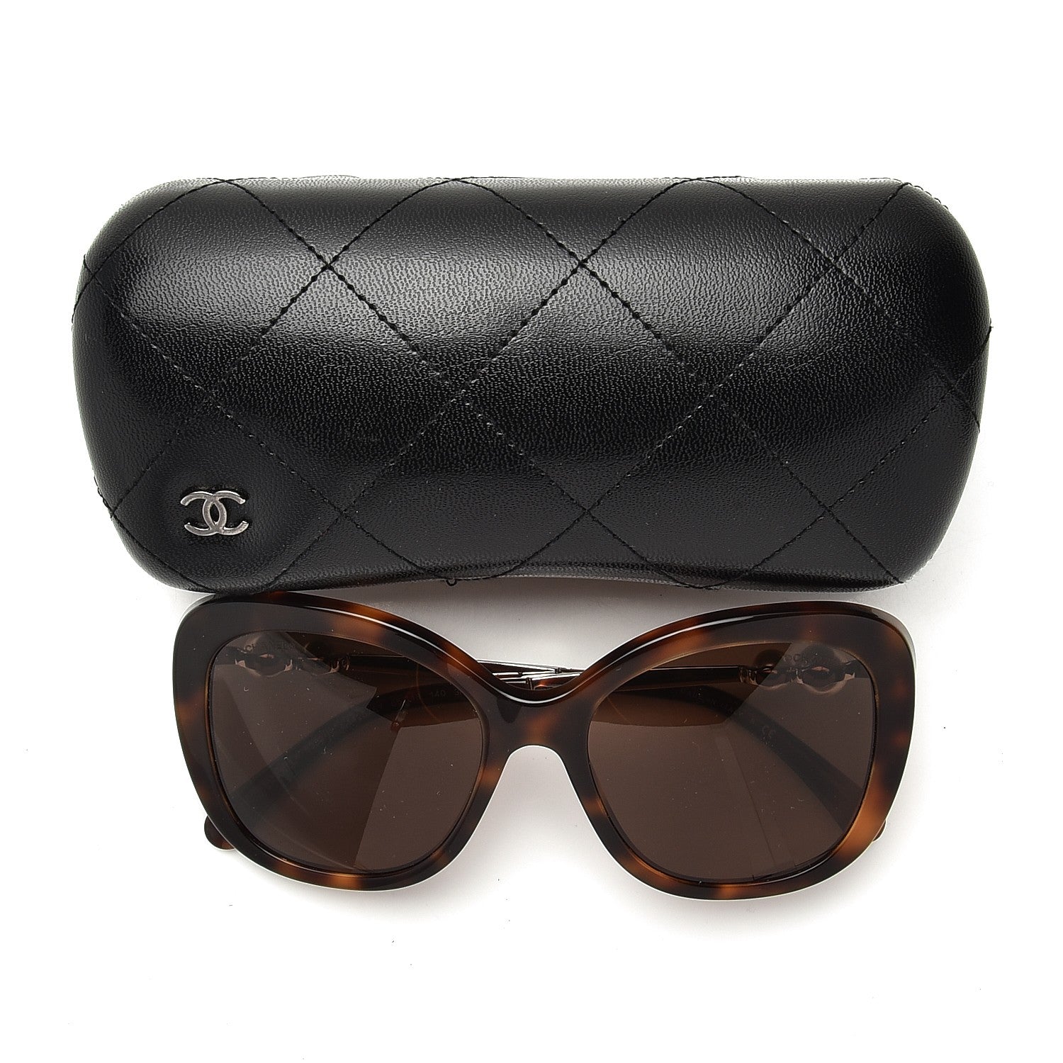 Chanel Square Winter Pearl Sunglasses 5339-H Tortoise 9 of 9