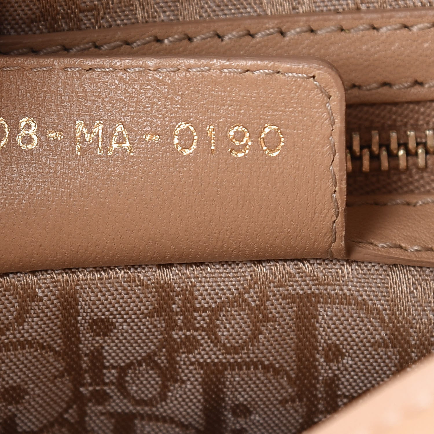 Christian Dior Lambskin Cannage Large Lady Dior Beige 8 of 16