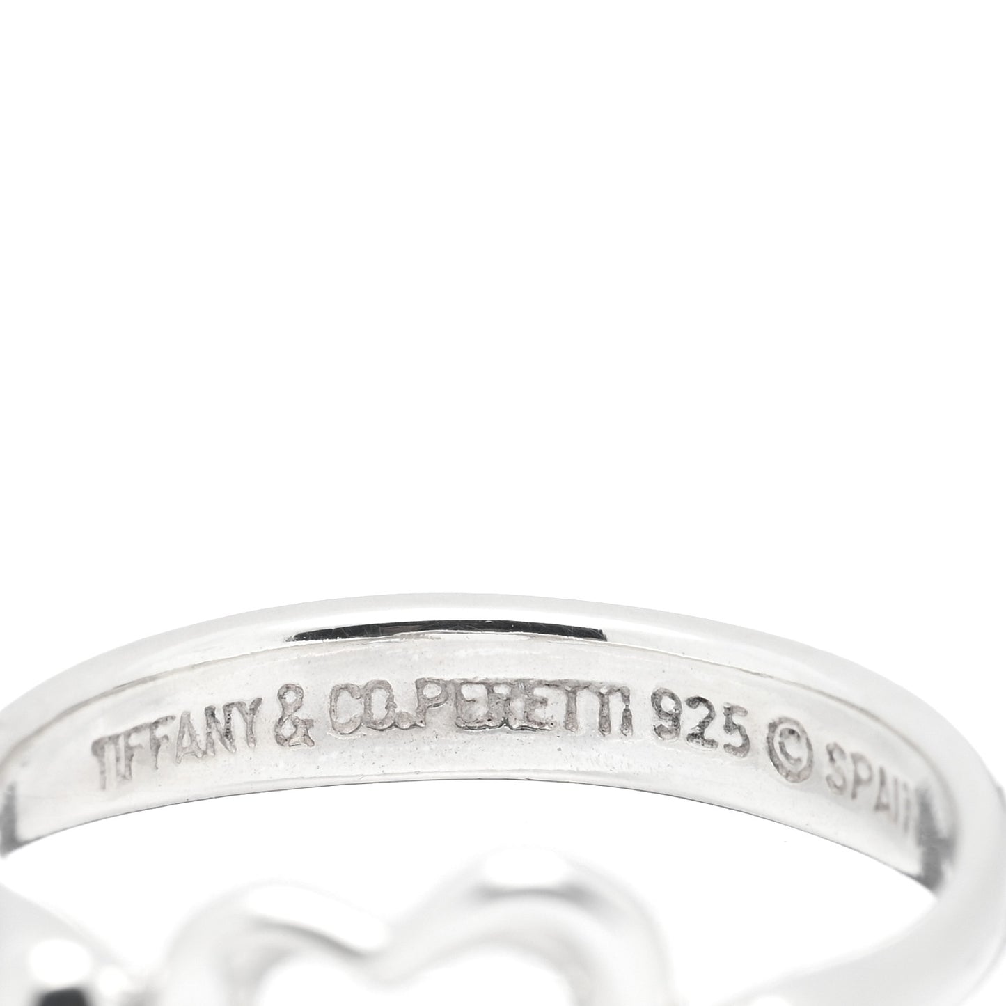 Sterling Silver Elsa Peretti Open Heart Ring 50 5.25