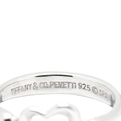 Tiffany Sterling Silver Elsa Peretti Open Heart Ring 50 5.25 4 of 4
