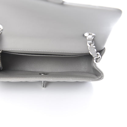 Chanel Lambskin Quilted Mini Rectangular Flap Grey 5 of 12