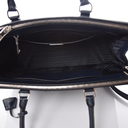 Prada Saffiano Medium Galleria Double Zip Tote Baltico 5 of 12
