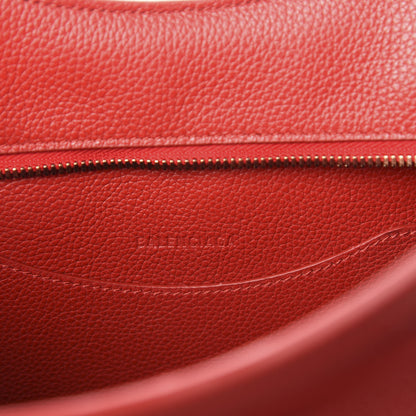 Balenciaga Grained Calfskin Neo Classic Gold Hardware S City Medium Red 6 of 10