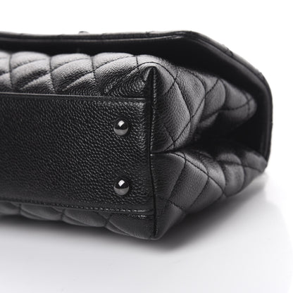 Chanel Caviar Quilted Mini Coco Handle Flap So Black 5 of 9