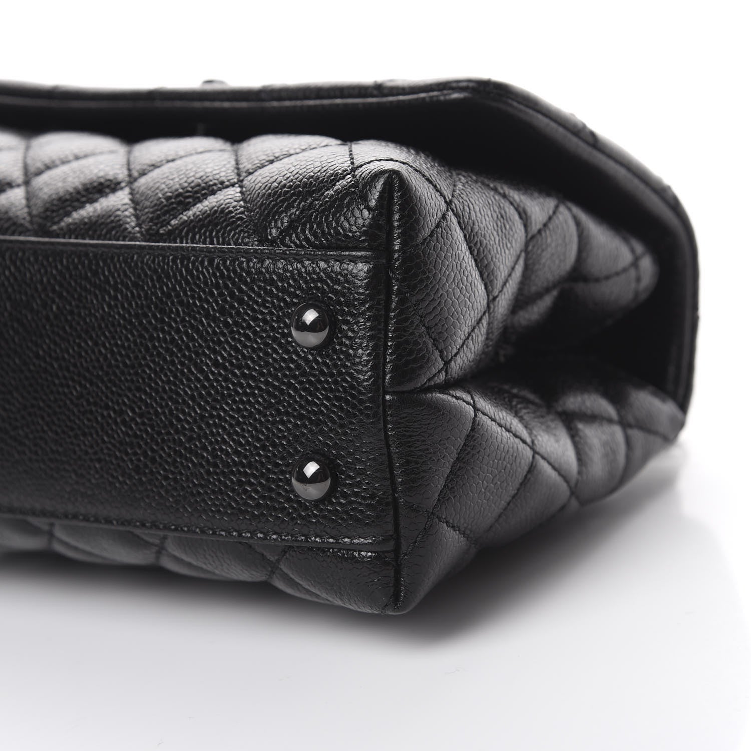 Chanel Caviar Quilted Mini Coco Handle Flap So Black 5 of 9