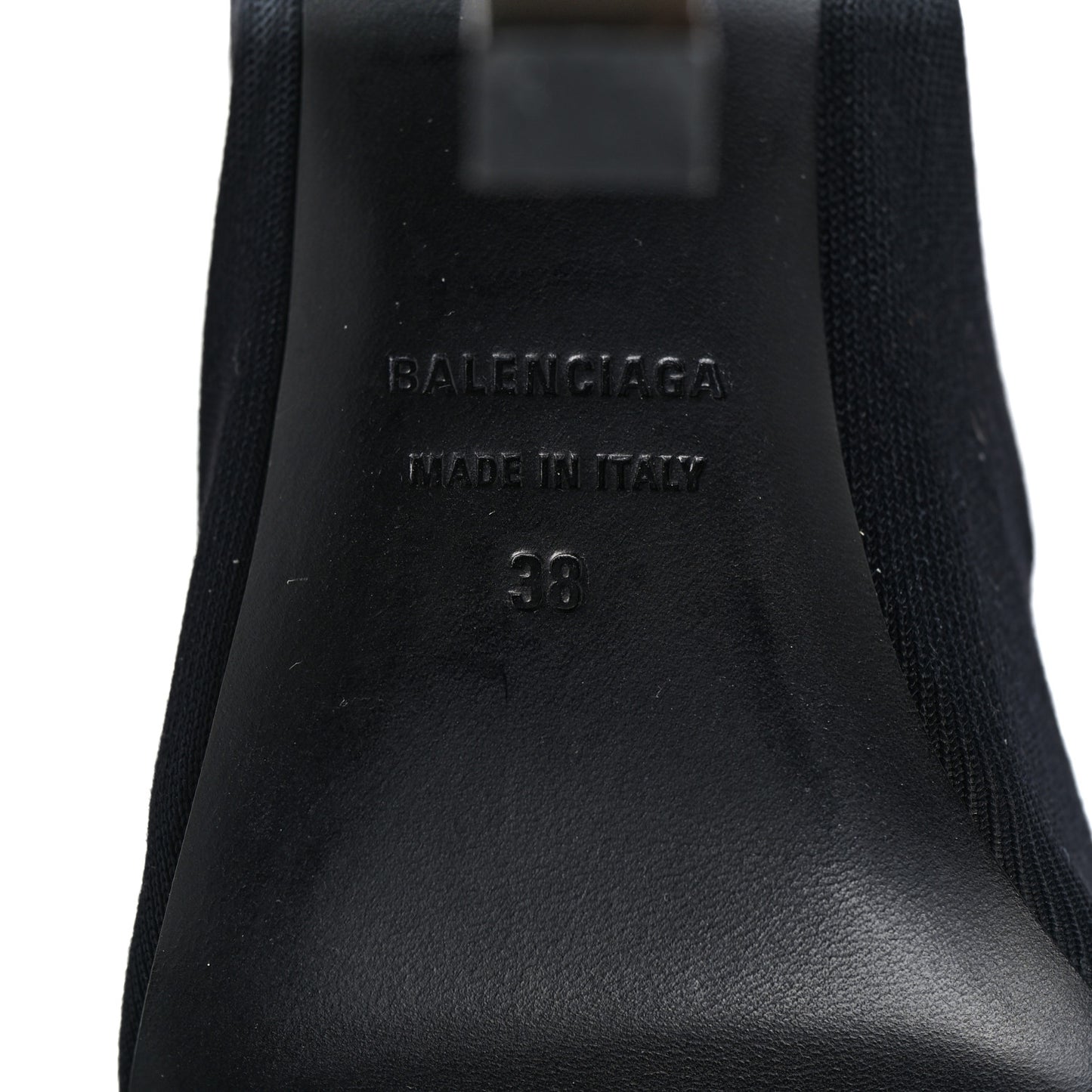 Stretch Tight Fabric Tight 110mm Booties 38 Black