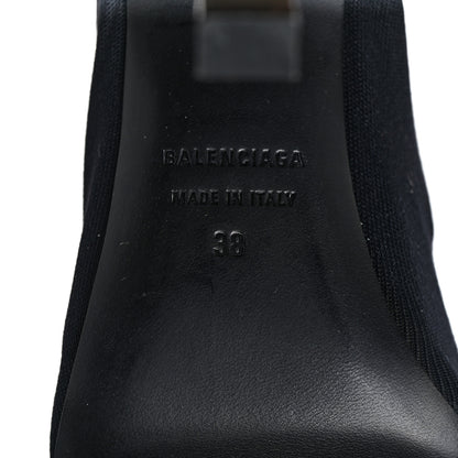 Balenciaga Stretch Tight Fabric Tight 110mm Booties 38 Black 6 of 9