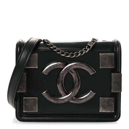 Chanel Plexiglass Lambskin Mini Boy Brick Flap Black 1 of 14