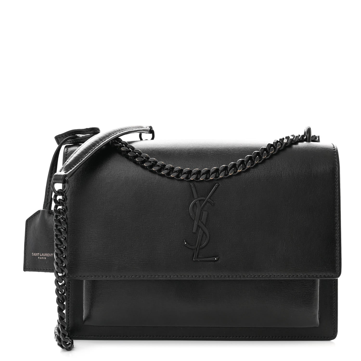 Saint Laurent Calfskin Medium Monogram Monochrome Sunset Black 1 of 9