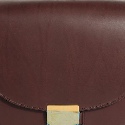 Celine Natural Calfskin Medium Trotteur Burgundy 8 of 8
