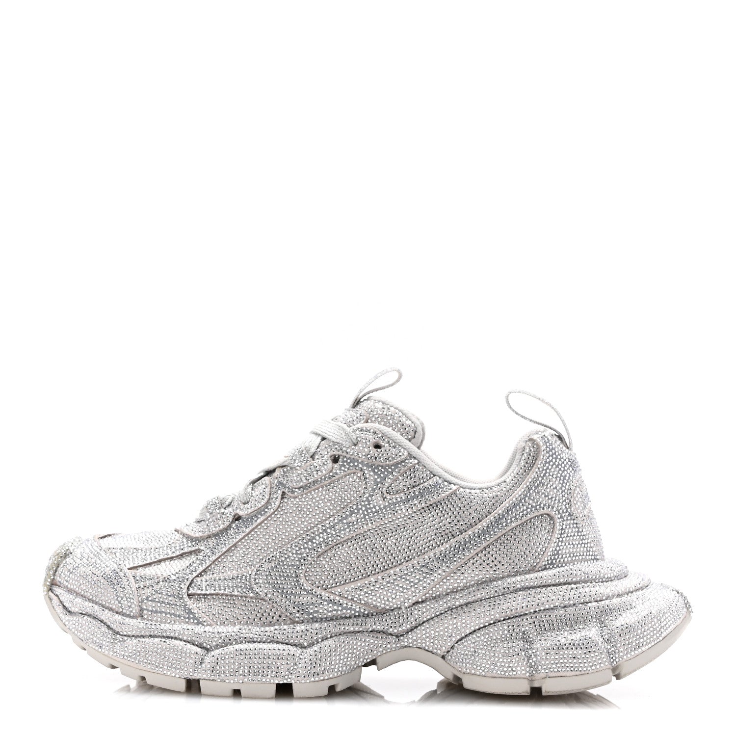 Balenciaga Microfiber Strass Embellished Womens 3XL Sneakers 36 Crystal 1 of 9