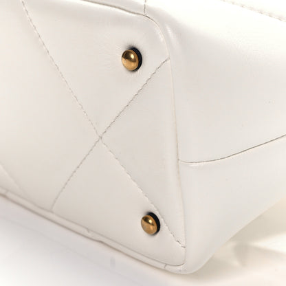Valentino Garavani Nappa Small Roman Stud The Handle Bag Ivory 6 of 7
