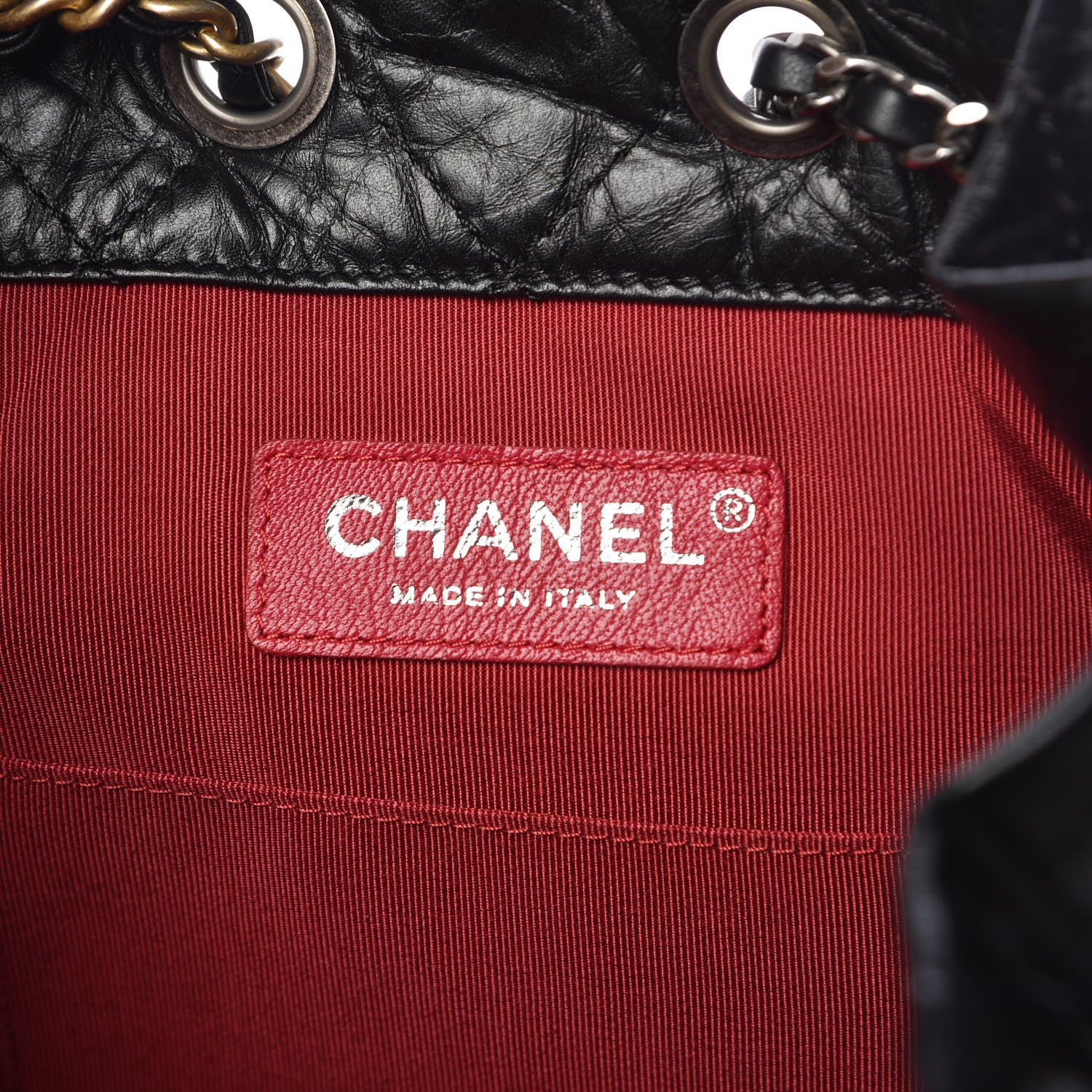 Chanel Aged Calfskin Quilted Small Gabrielle Backpack Black 6 of 10