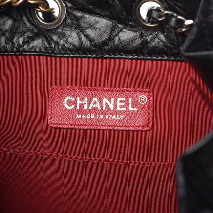 Chanel Aged Calfskin Quilted Small Gabrielle Backpack Black 6 of 10