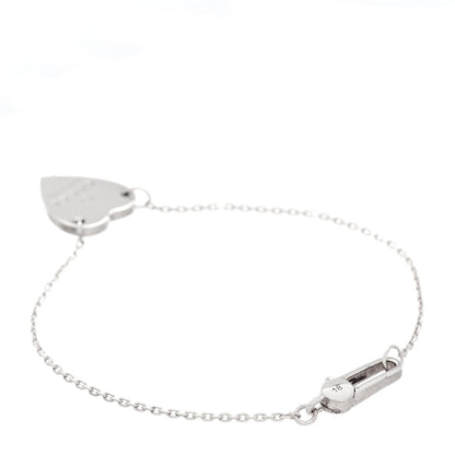 Gucci Sterling Silver Trademark Heart Bracelet 3 of 5