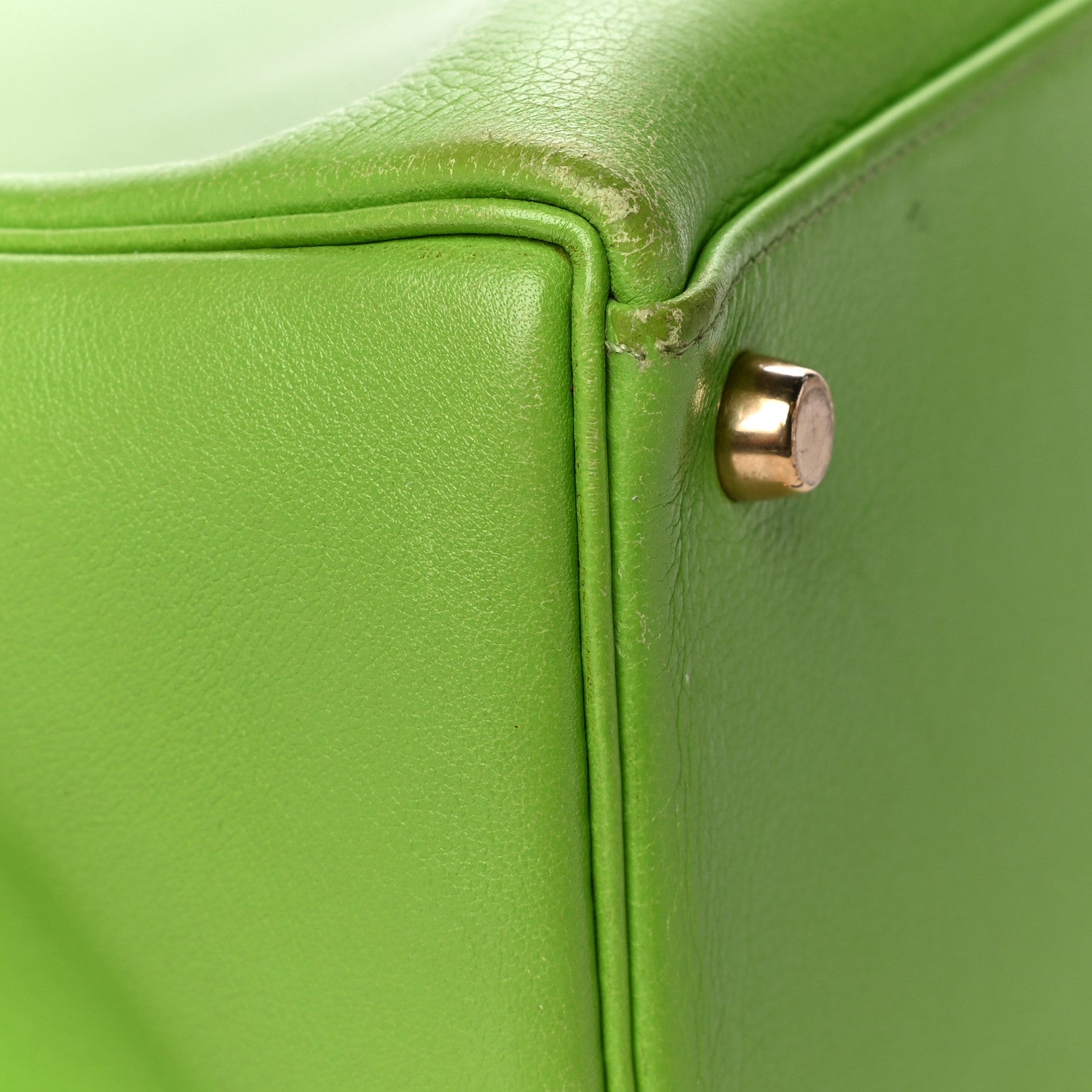 Hermes Veau Gulliver Kelly Retourne 32 Vert Cru 13 of 25