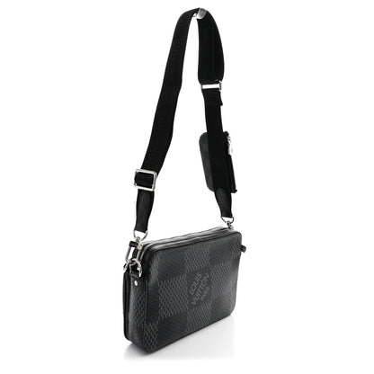 Louis Vuitton Damier Graphite 3D Trio Messenger 3 of 12