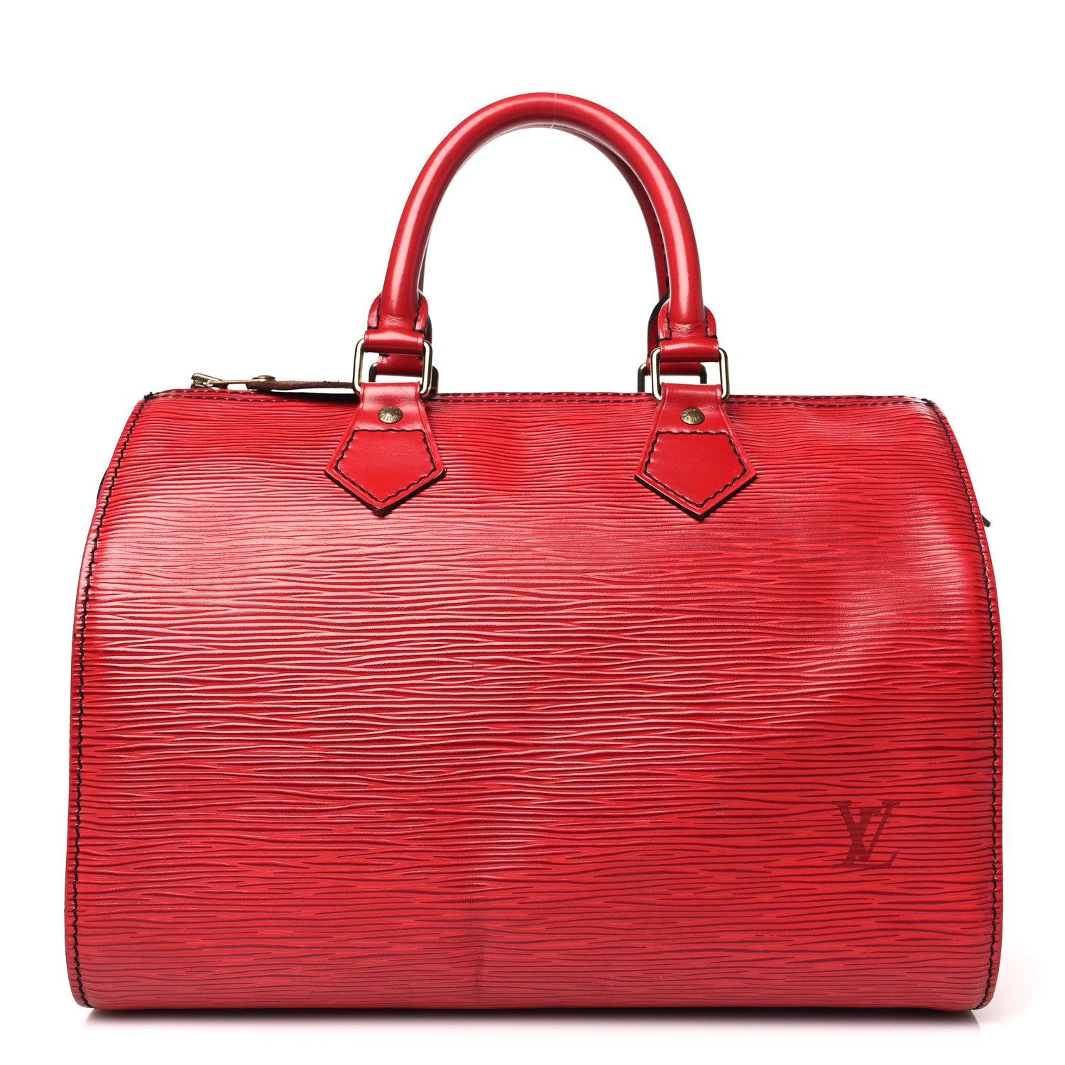 Louis Vuitton Epi Speedy 25 Castillan Red 1 of 14