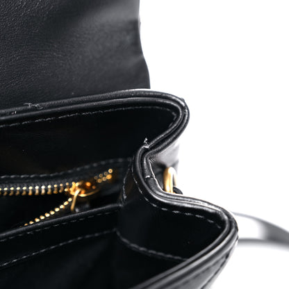 Saint Laurent Calfskin Y Quilted Monogram Toy Loulou Crossbody Bag Black 11 of 12