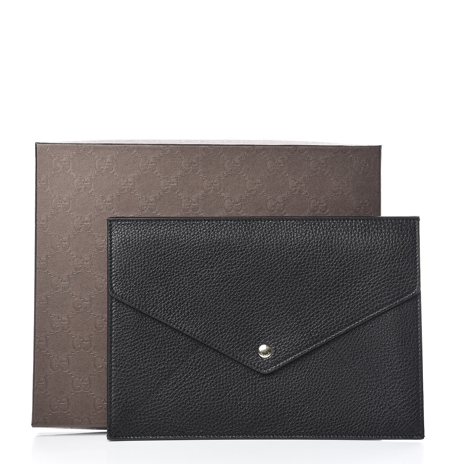 Gucci Pebbled Calfskin Soho Document Holder Black 8 of 8