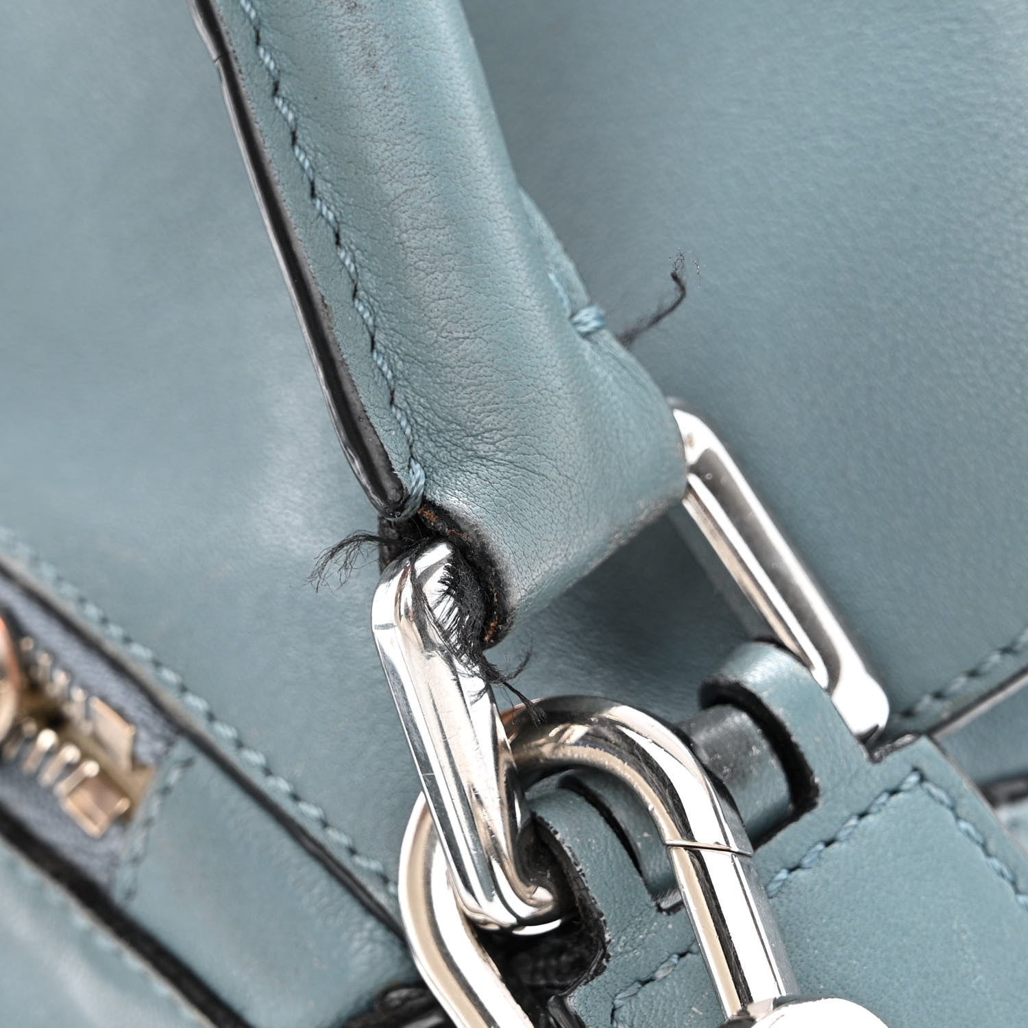 Loewe Calfskin Small Puzzle Bag Stone Blue 13 of 18