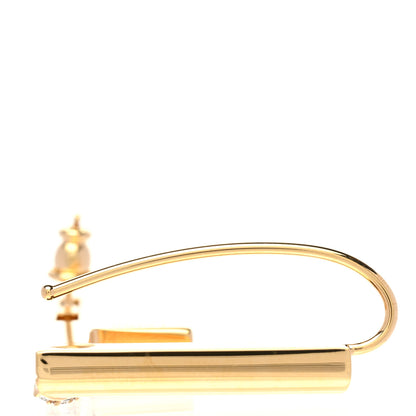 Fendi Metal Crystal First Single Earring 4 of 8