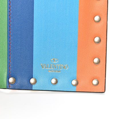 Valentino Garavani Vitello 1973 Rockstud Wristlet Wallet Multicolor 6 of 10