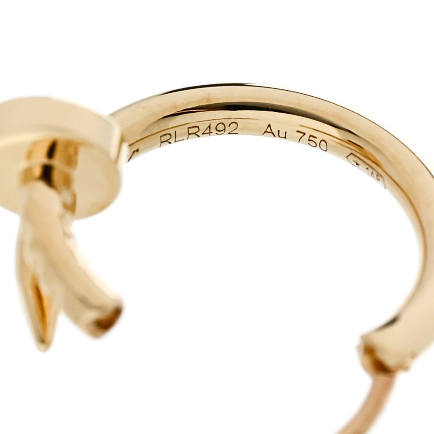 18K Yellow Gold Juste Un Clou Single Hoop Earring
