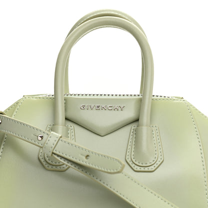 Givenchy Shiny Lord Calfskin Mini Antigona Aqua Green 8 of 10