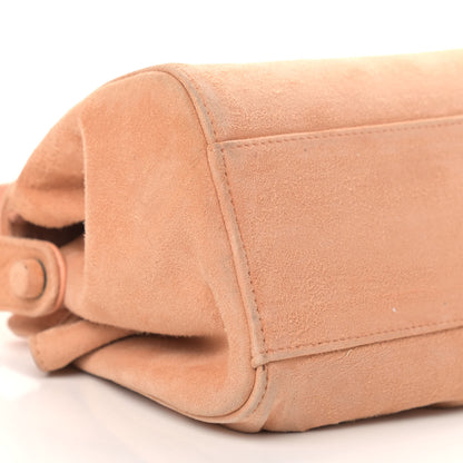 Chanel Suede Calfskin Shoulder Bag Light Orange 8 of 14