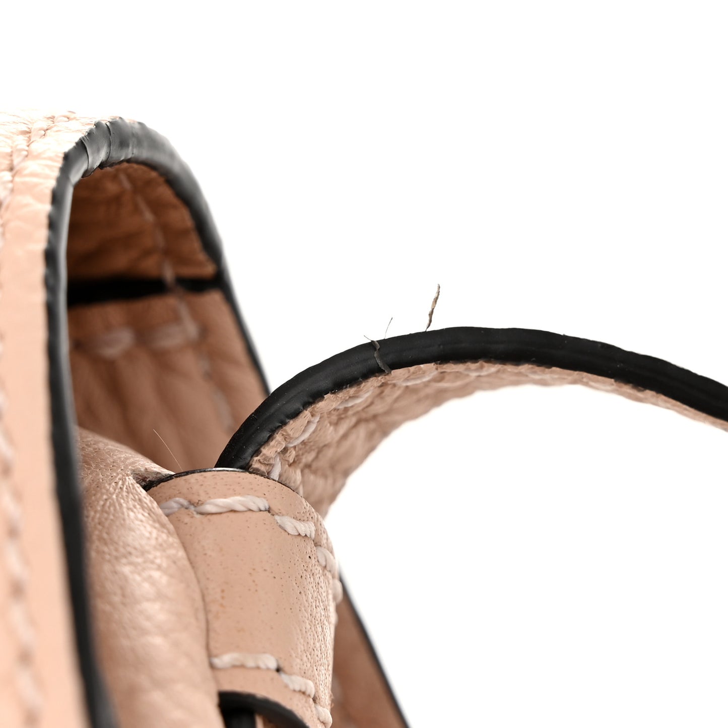 Grained Calfskin Small Marcie Saddle Bag Anemone Pink