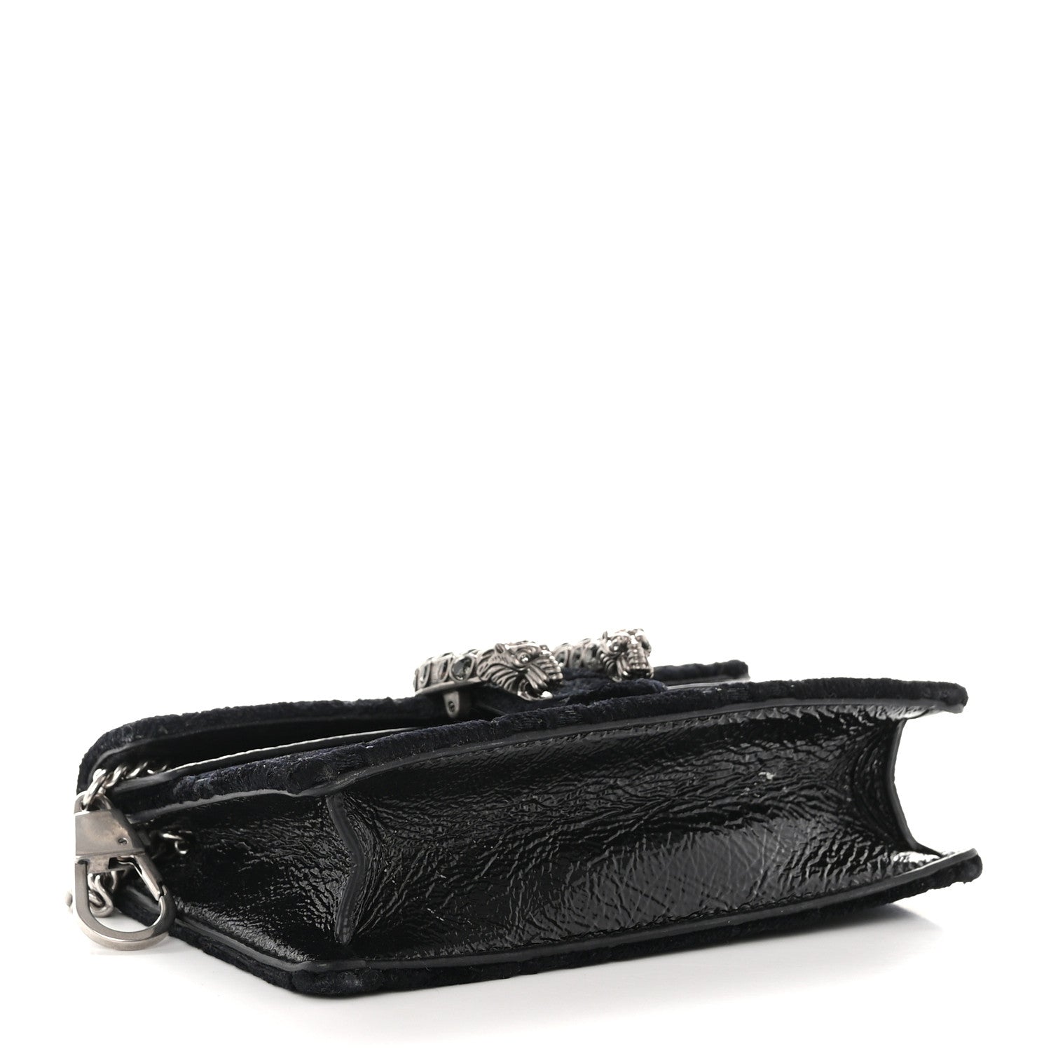 Gucci Velvet Super Mini Dionysus Shoulder Bag Black 4 of 11