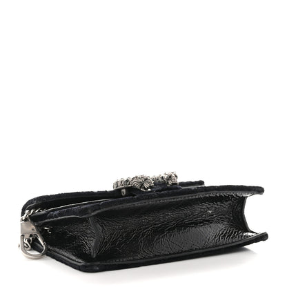 Gucci Velvet Super Mini Dionysus Shoulder Bag Black 4 of 11