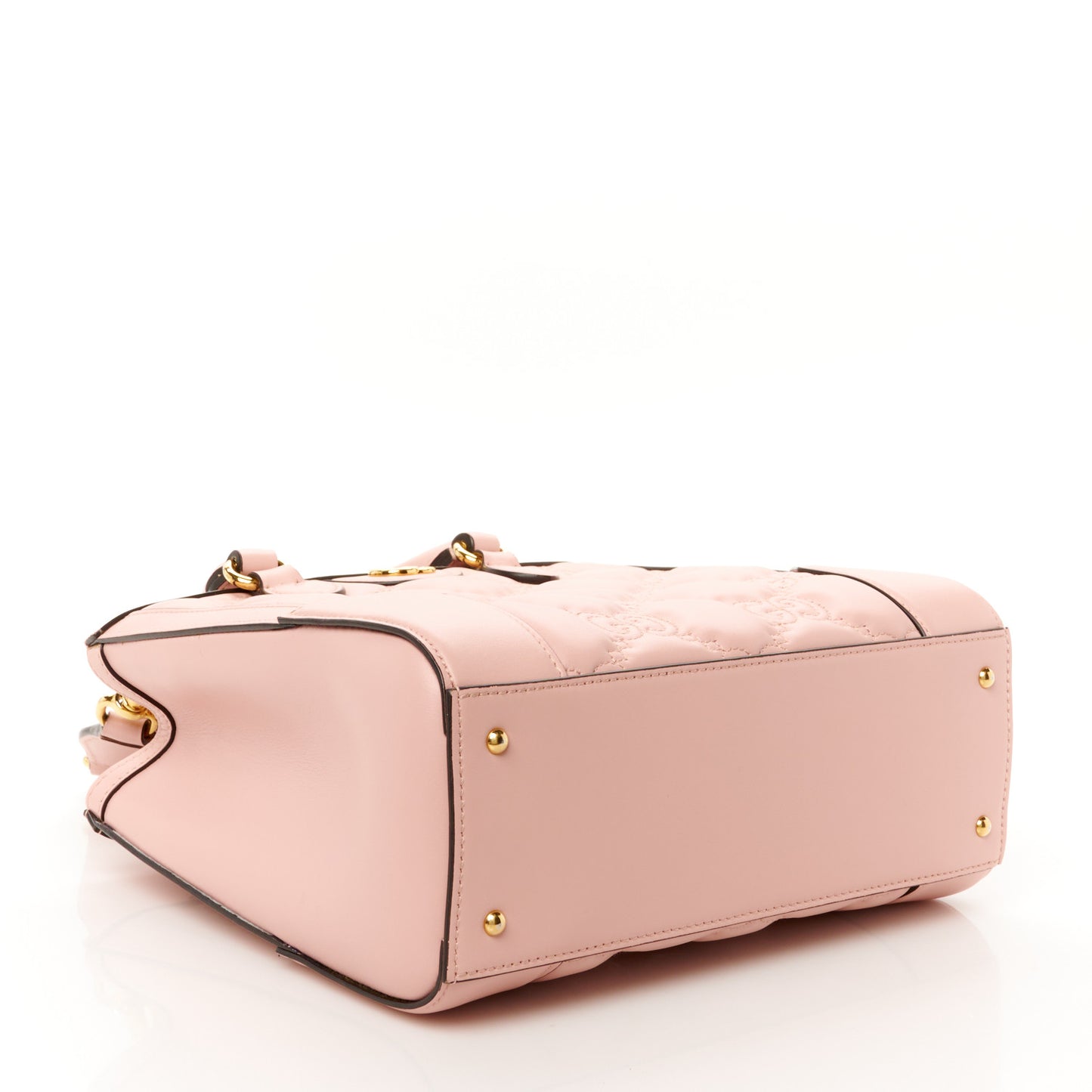 Calfskin GG Matelasse Mini Top Handle Bag Perfect Pink