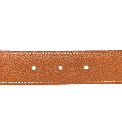 Hermes Box Togo 32mm Enamel Quizz H Belt 100 40 Black Gold 4 of 6