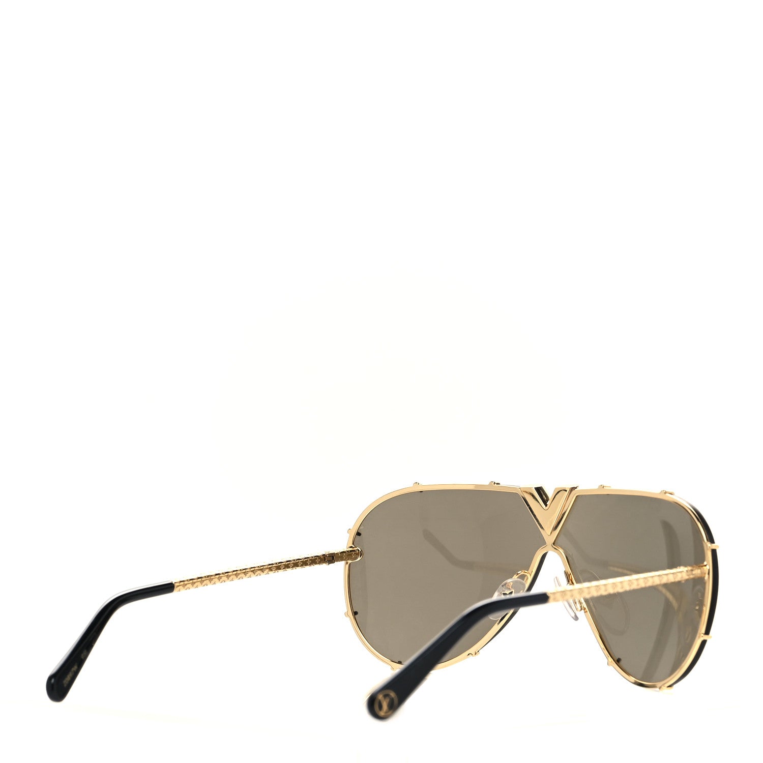 Louis Vuitton Metal LV Drive Sunglasses Z0897W Black Gold 4 of 7