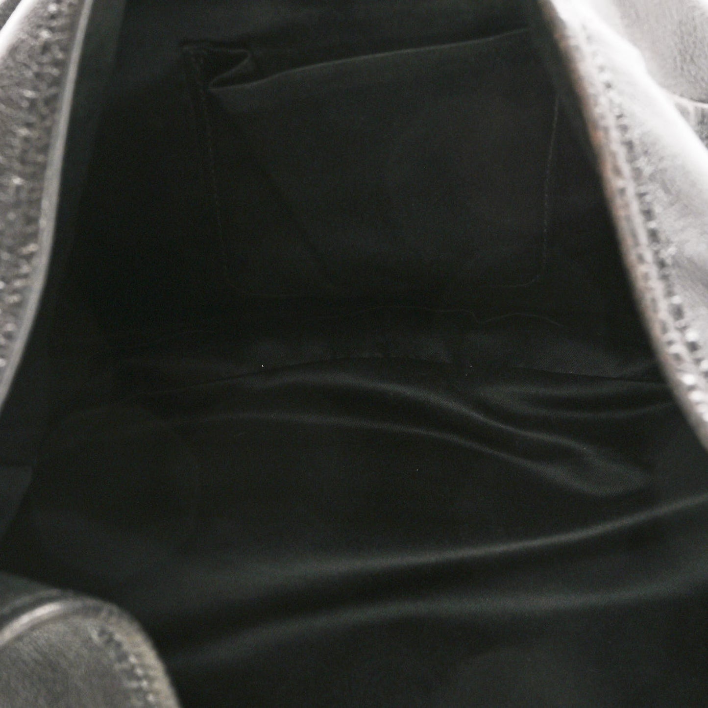 Calfskin Horn Studded Logo Mombasa Hobo Black
